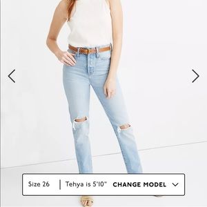 Madewell classic straight jean